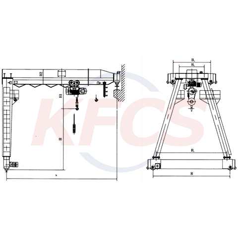 半龍門式起重機(jī)廠家