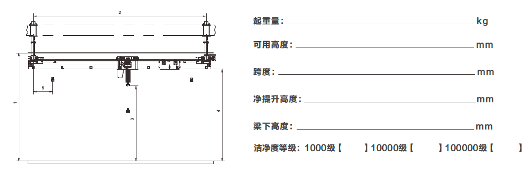 潔凈室起重機(jī)定制