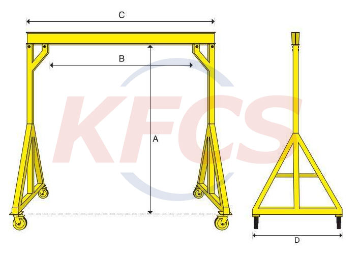 簡易便攜式龍門架